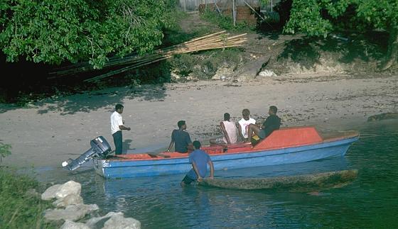 fisherman preparing at lata temotu province solomon islands