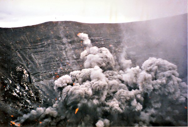 erupting Yasur Volcano Tanna Island Vanuatu